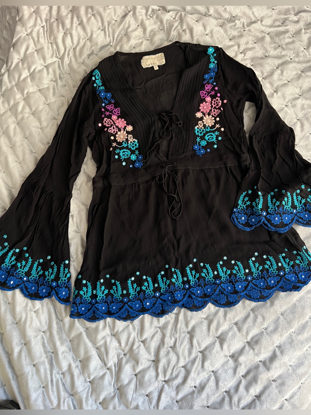 artelier nicole miller swim cover up size S
